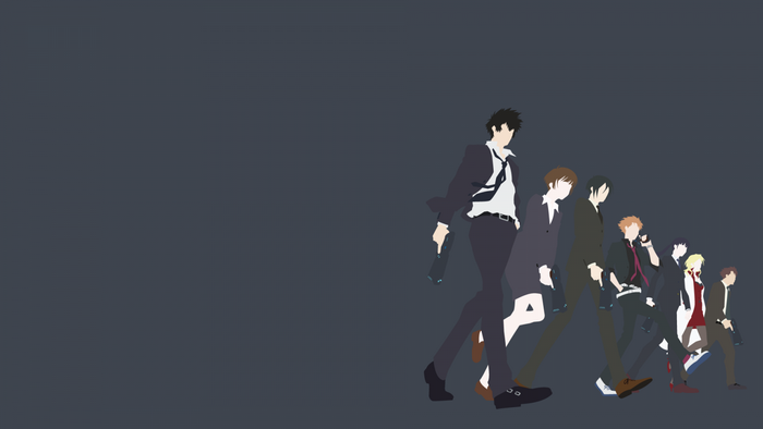 Characters from Psycho Pass walking