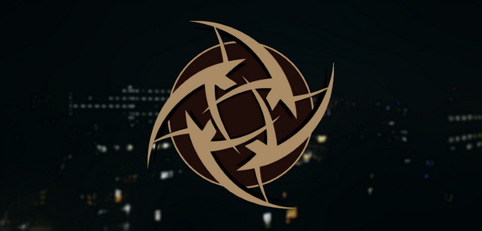 Ninjas In Pyjamas logo over city skyline