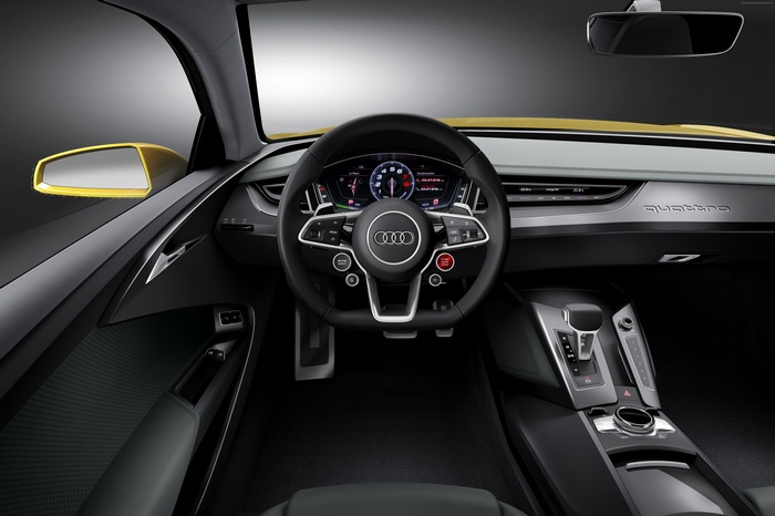Audi R8 Sport Quattro interior dashboard 4K
