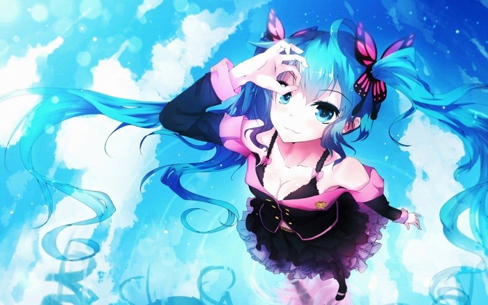 Hatsune Miku from Vocaloid illustration