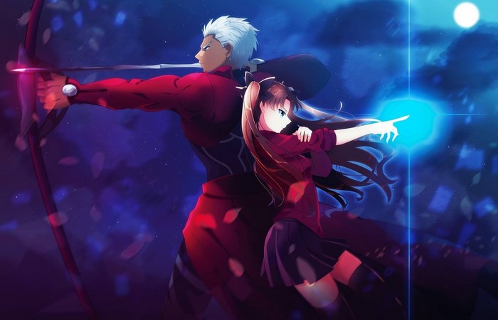 Archer and Rin Tohsaka from Fate/stay night