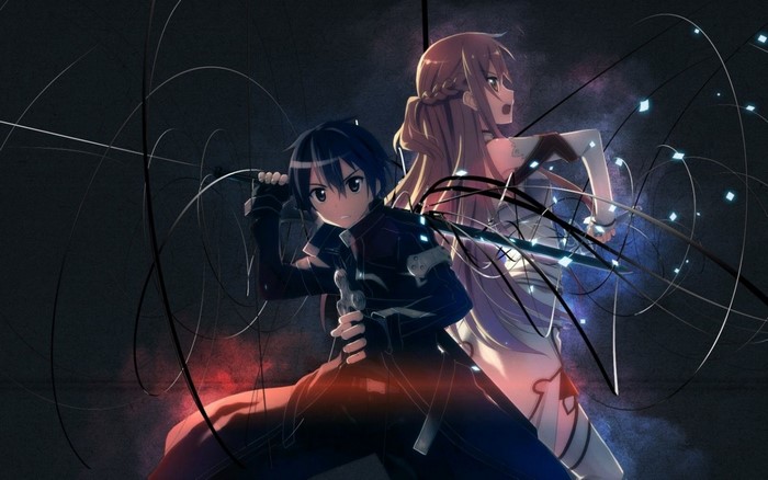Kirito and Asuna from Sword Art Online