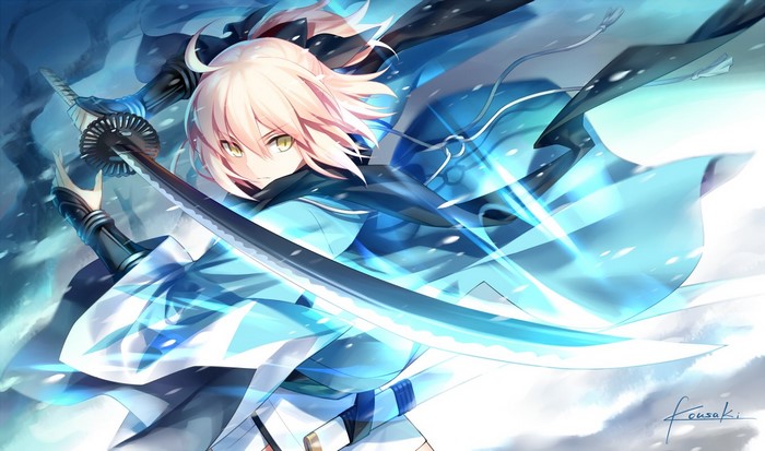 Sakura Saber from Fate Series with Katana