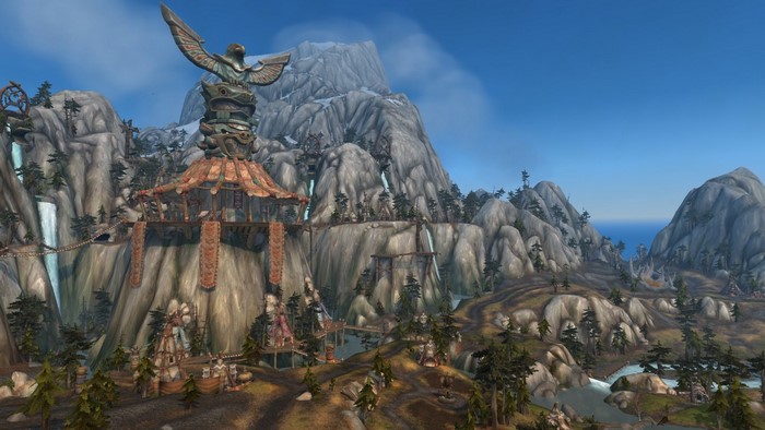 Highmountain settlement in World of Warcraft: Legion