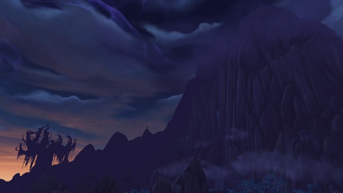 World of Warcraft Legion Highmountain dark atmosphere screenshot