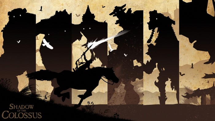 Shadow of the Colossus Poster with Wander and Colossi
