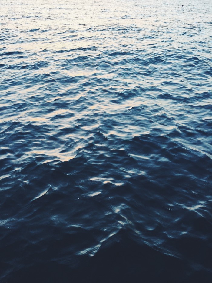 Sunlight on the ocean waves