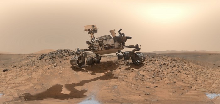 Curiosity rover on Mars