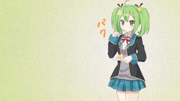 Tamaki Kannazuki from GJ-bu eating cake