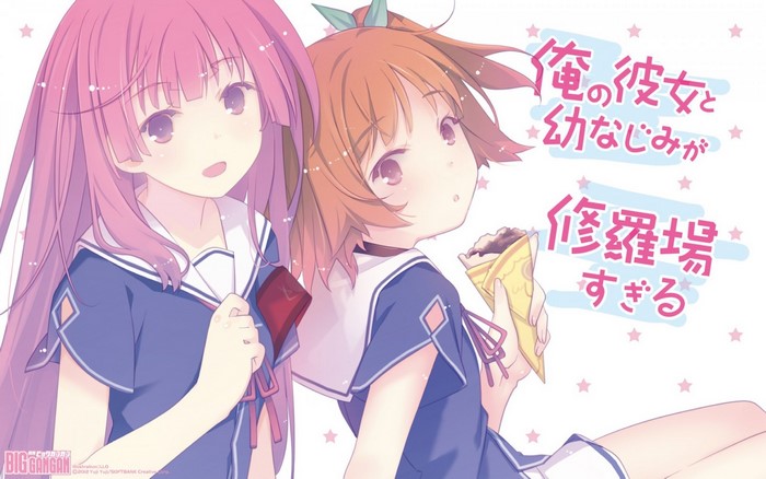 Ore no Kanojo to Osananajimi ga Shuraba Sugiru anime girls