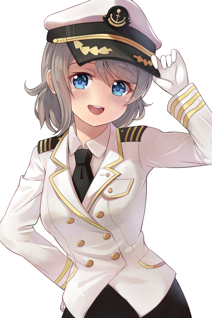 Watanabe You from Love Live! Sunshine!! in uniform