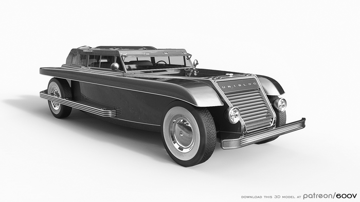 Unibloc vintage car 3D model