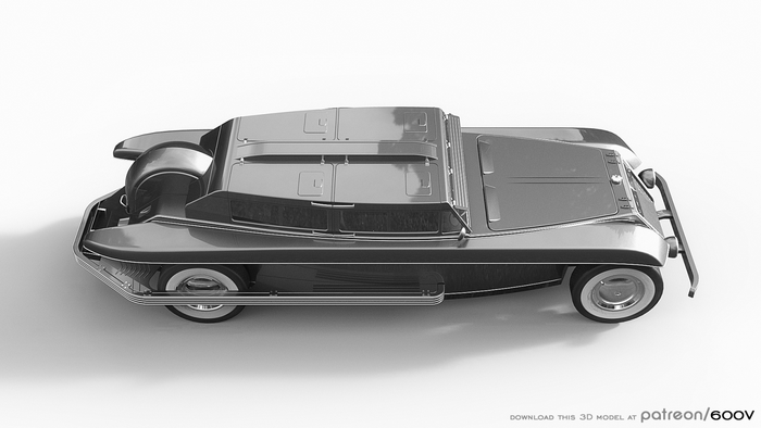 Vintage Unibloc Pingusson 600v car model