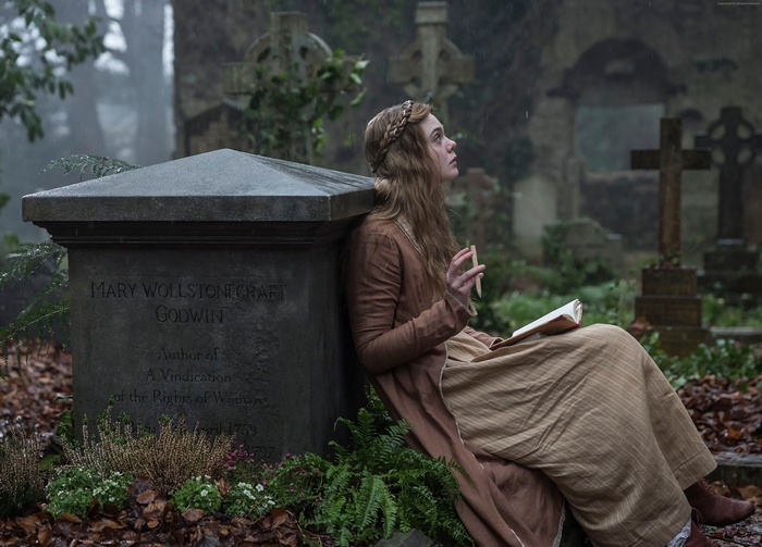 Elle Fanning as Mary Shelley in Cemetery 4K