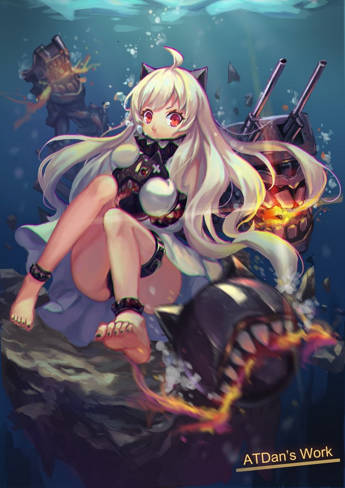 Northern Ocean Hime from Kantai Collection underwater