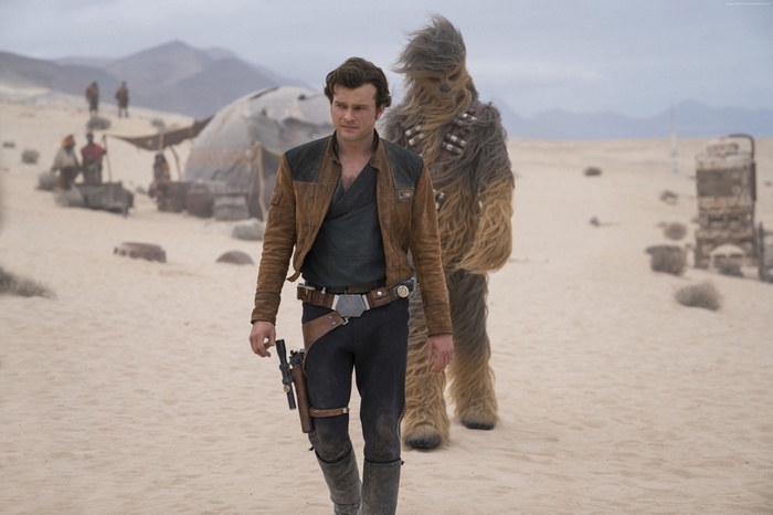 Han Solo and Chewbacca from Solo: A Star Wars Story