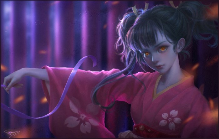 Mumei from Kabaneri of the Iron Fortress in a kimono