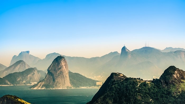 Mountains and Sea in Rio de Janeiro, Brazil