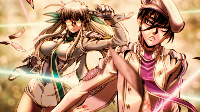 Anime illustration of two characters from Drifters