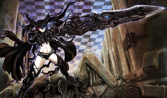 Insane Black Rock Shooter with giant cannon