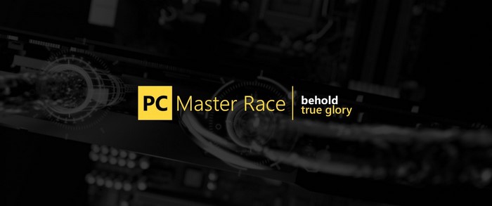 PC Master Race behold true glory logo