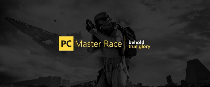 PC Master Race Behold True Glory Stormtrooper Star Destroyer