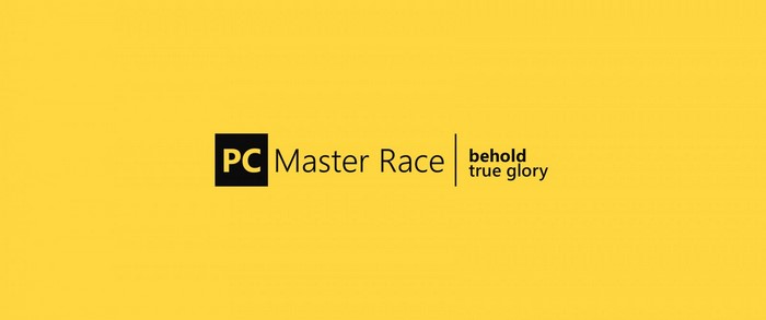 PC Master Race behold true glory logo