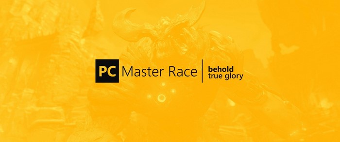 PC Master Race behold true glory logo