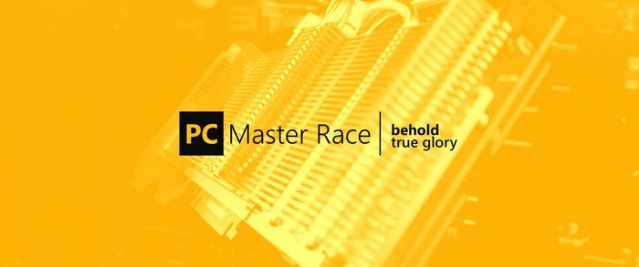 PC Master Race behold true glory logo