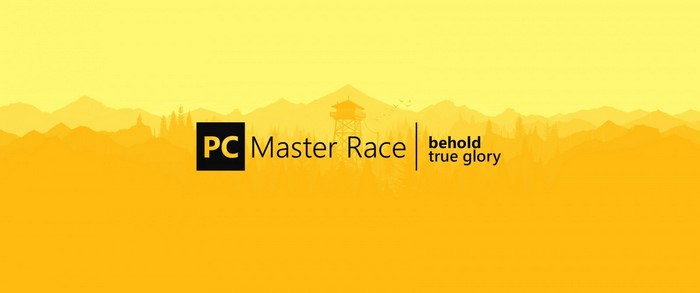 PC Master Race behold true glory illustration