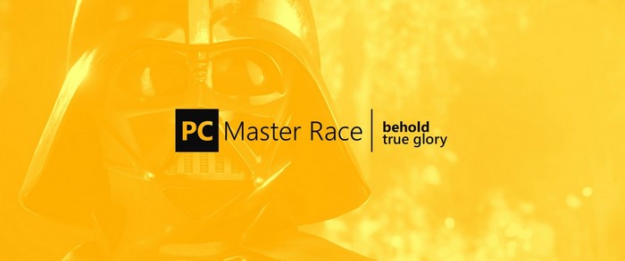 Darth Vader PC Master Race illustration