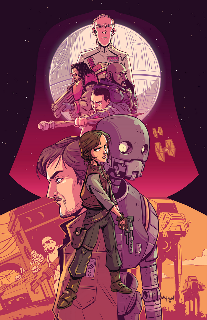 Rogue One: A Star Wars Story characters illustration