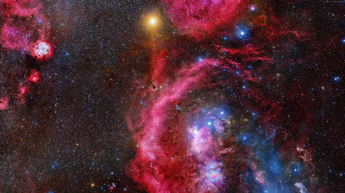 Orion Nebula and Stars in 4K