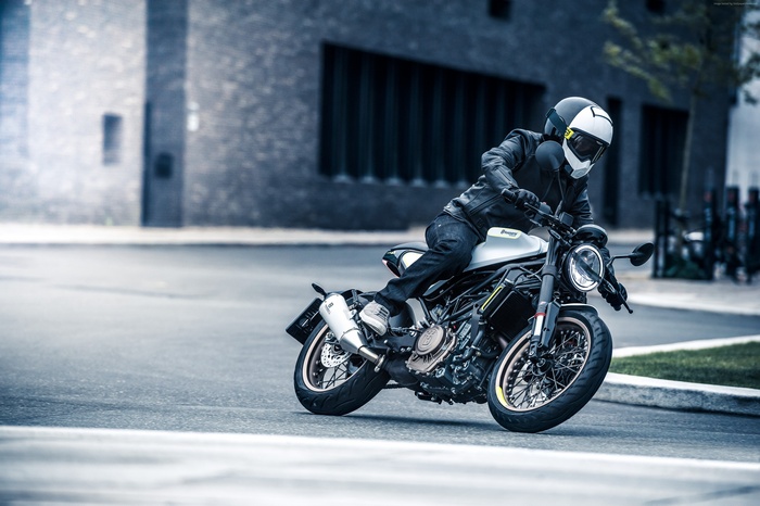 Husqvarna Vitpilen 701 motorcycle on street
