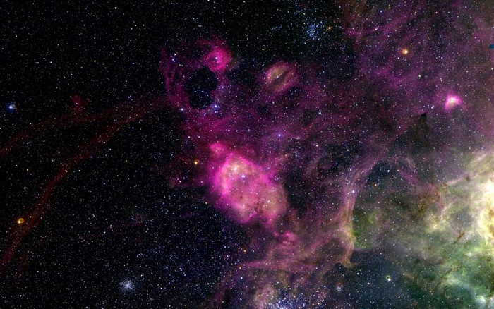 Nebula and stars in outer space