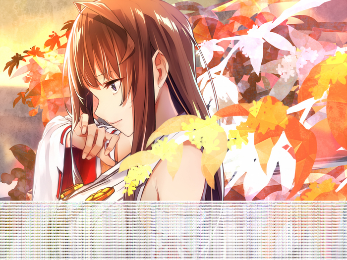Kongou from Kantai Collection in Autumn