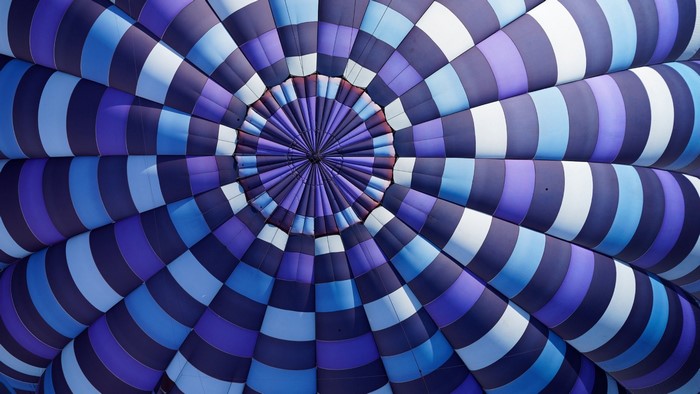 Abstract pattern of a hot air balloon