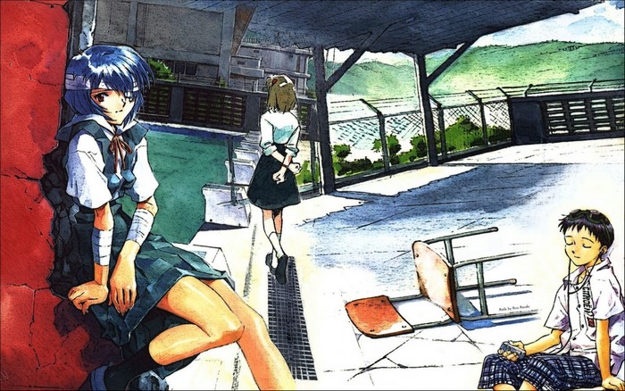 Rei Ayanami and Shinji Ikari from Neon Genesis Evangelion