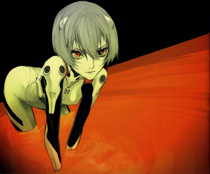 Rei Ayanami from Neon Genesis Evangelion in LCL