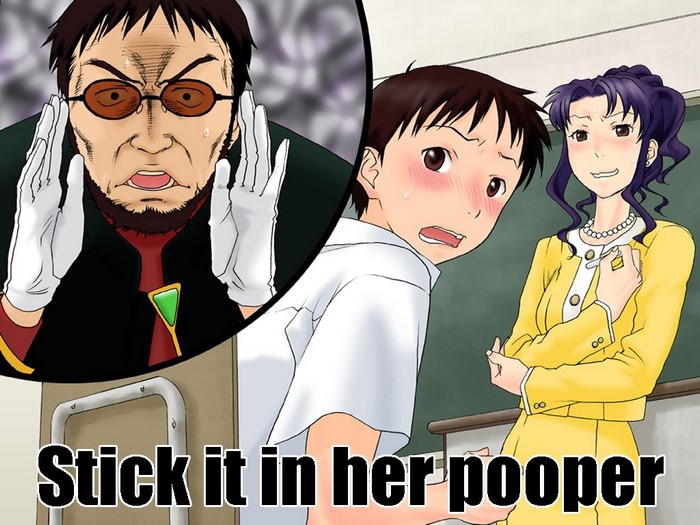Shinji Ikari and Misato Katsuragi from Neon Genesis Evangelion