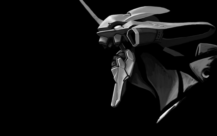 Evangelion Unit-01 head illustration