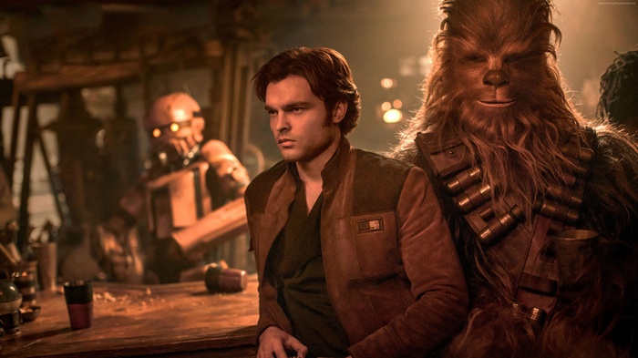 Han Solo and Chewbacca from Solo: A Star Wars Story 4K