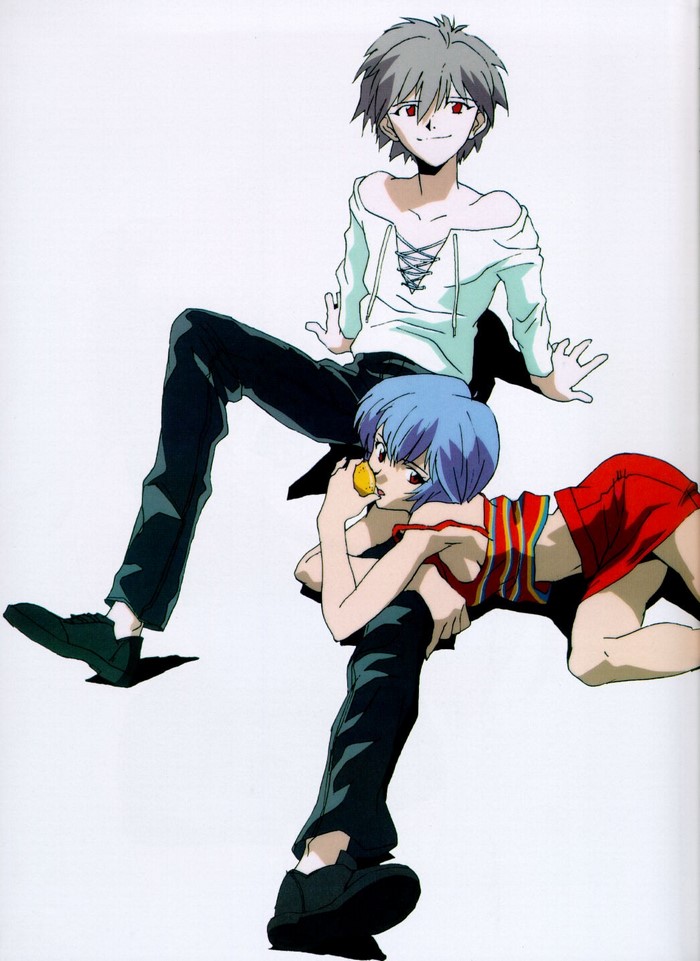 Kaworu Nagisa and Rei Ayanami from Neon Genesis Evangelion