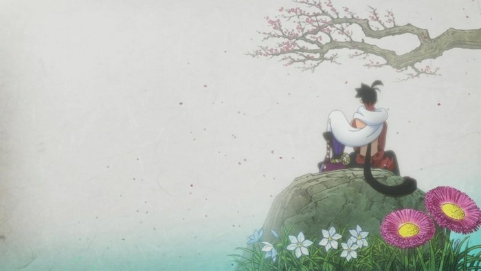 Shichika Yasuri from Katanagatari sitting under a cherry blossom tree