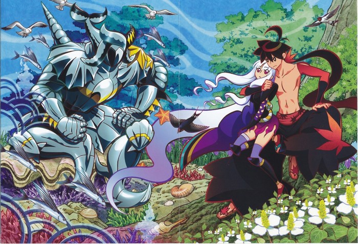 Shichika Yasuri and Togame from Katanagatari