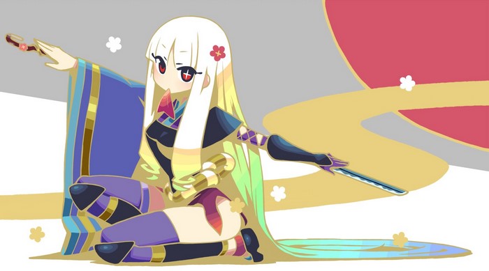 Chibi girl with sword from Katanagatari