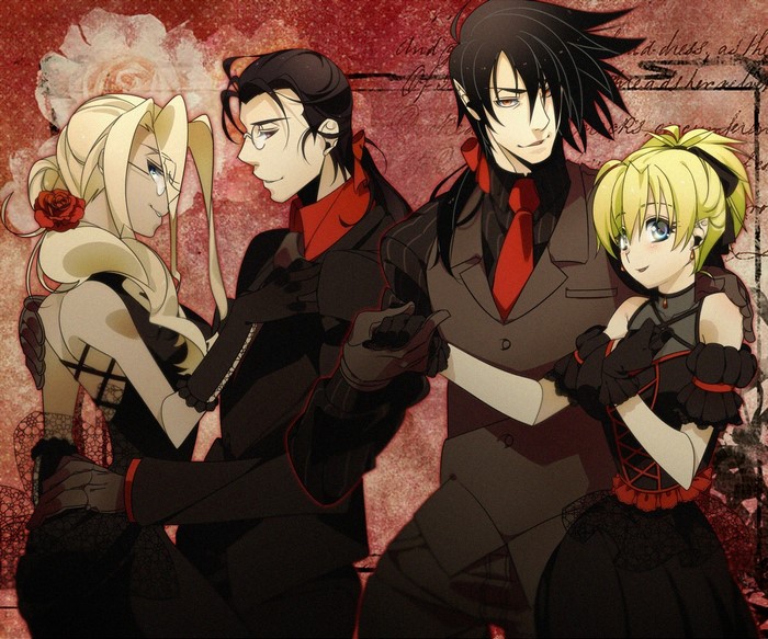 Characters from Hellsing dancing