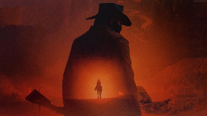 4K, Red Dead Redemption 2, poster, artwork