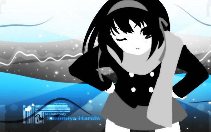 The Melancholy of Haruhi Suzumiya illustration
