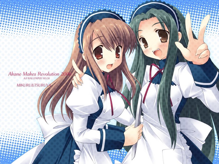 Mikuru and Itsuki from The Melancholy of Haruhi Suzumiya